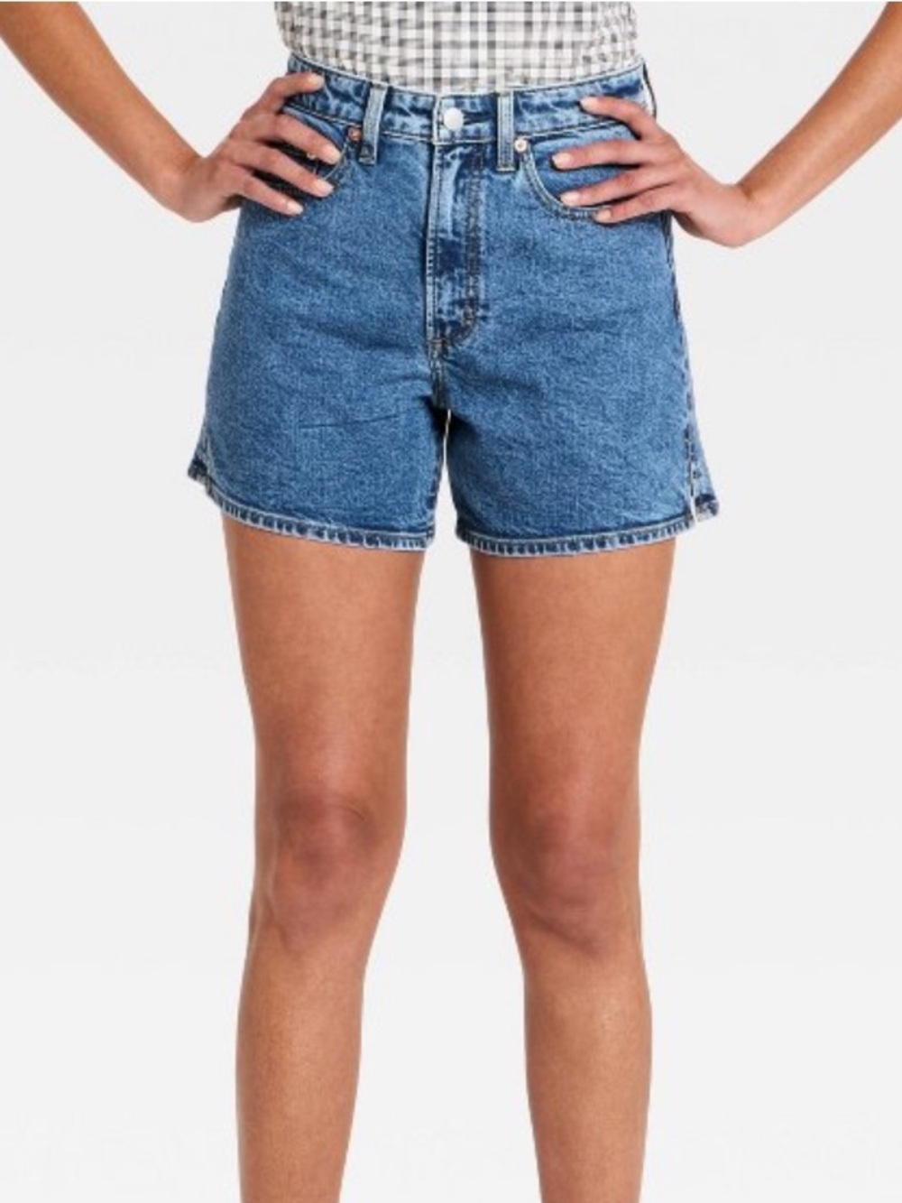 High-Rise A-Line Denim Shorts - Universal Thread™ Medium Wash 8 NWT